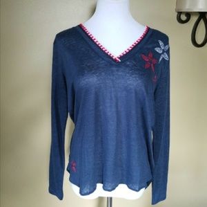 Desigual Long Sleeve Top Navy